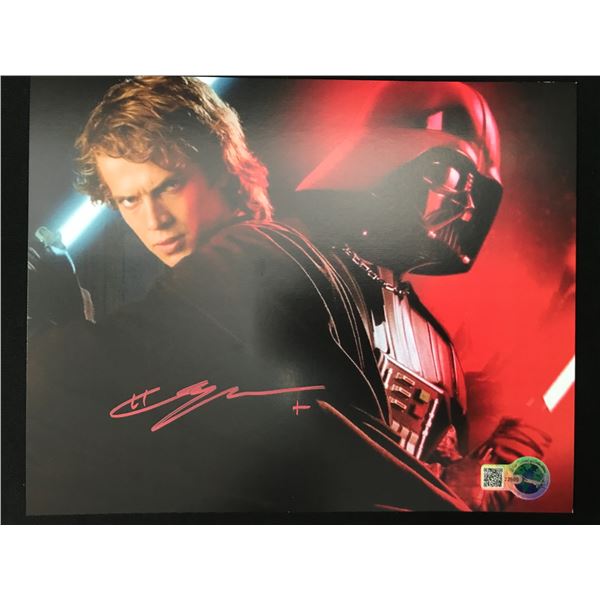 HAYDEN CHRISTENSEN SIGNED DARTH VADER STAR WARS 8X10 - WWOC COA