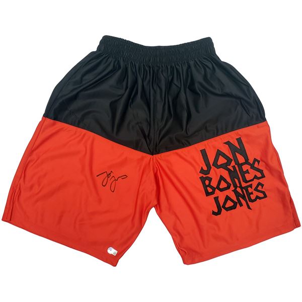 JON JONES SIGNED FIGHT SHORTS - BECKETT COA