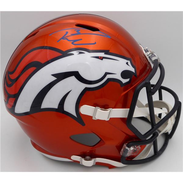 RUSSELL WILSON SIGNED DENVER BRONCOS FULL SIZE HELMET (FANATICS COA)