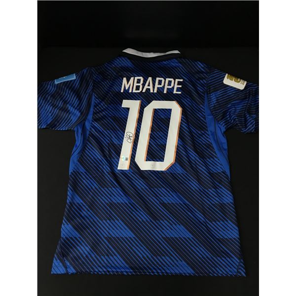 MBAPPE SIGNED FRANCE SOCCER JERSEY - BECKETT COA