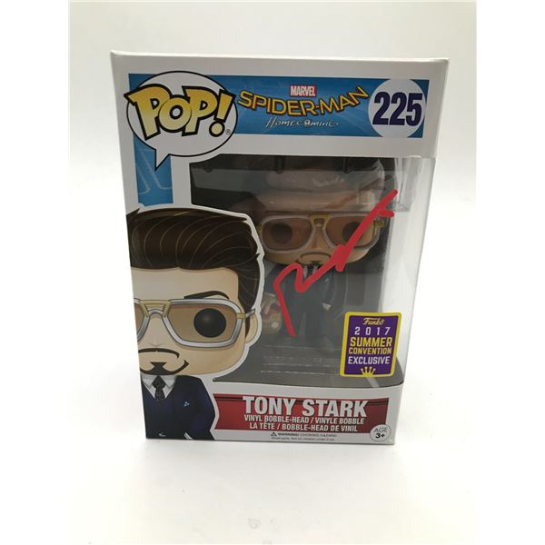 ROBERT DOWNEY JR SIGNED TONY STARK FUNKO POP (HOLLYWOOD COA)