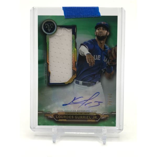 2019 TOPPS TITANIUM LOURDES GURRIEL JR ROOKIE PATCH AUTO 26/50