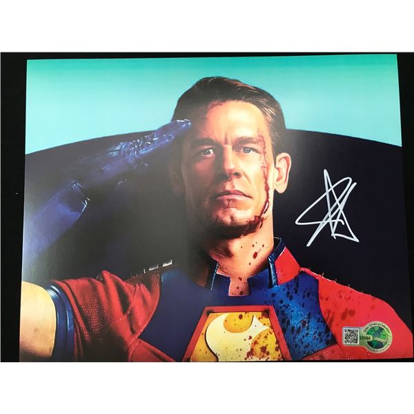 JOHN CENA SIGNED PEACEMAKER 8X10 - WWOC COA