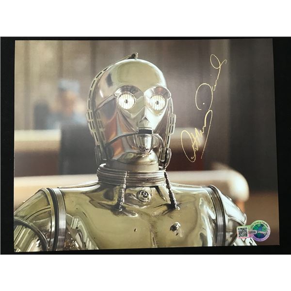 ANTHONY DANIELS SIGNED C3P0 STAR WARS 8X10 - WWOC COA