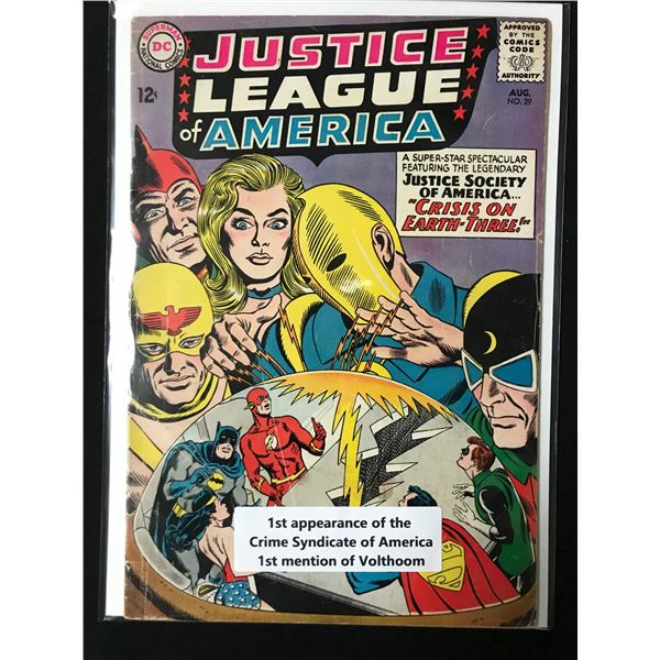 DC COMICS JUSTICE LEAGUE OF AMERICA NO.29 (1ST APPEARANCE OF CRIME SYNDICATE)