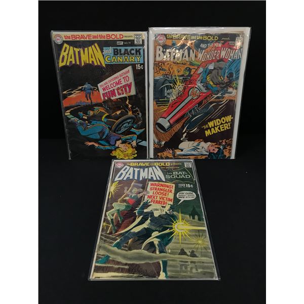 LOT OF 3 BRAVE AND THE BOLD PRESENTS COMICS- DC COMICS