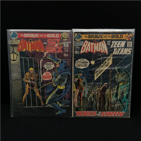 LOT OF 2 BRAVE AND THE BOLD COMICS - DC COMICS