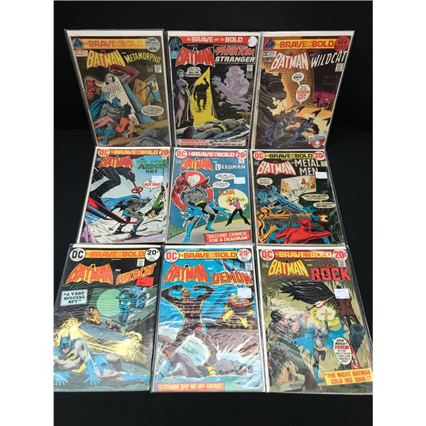 LOT OF 9 BRAVE AND THE BOLD COMICS - DC COMICS