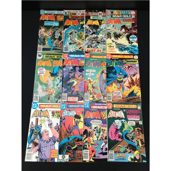 LOT OF 12 BRAVE AND THE BOLD COMICS - DC COMICS