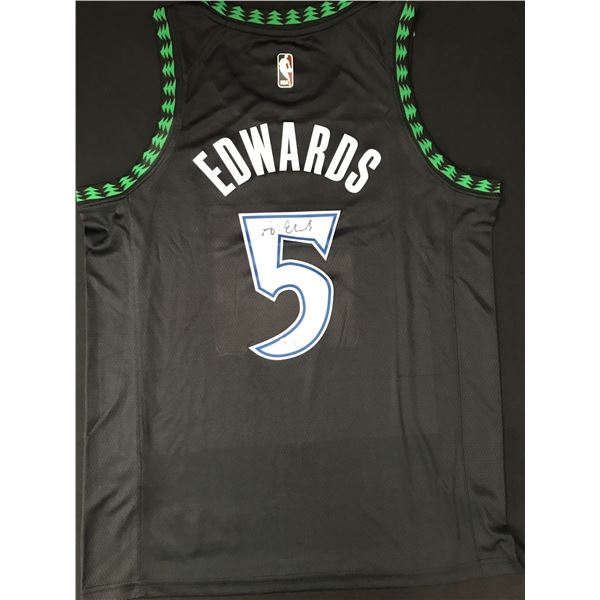 ANTHONY EDWARDS SIGNED MINNESOTA TIMBERWOLVES SIGNED JERSEY - BECKETT COA
