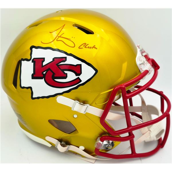 TYREEK HILL SIGNED AND INSCRIBED KC CHIEFS FULL SIZE HELMET (BECKETT COA)