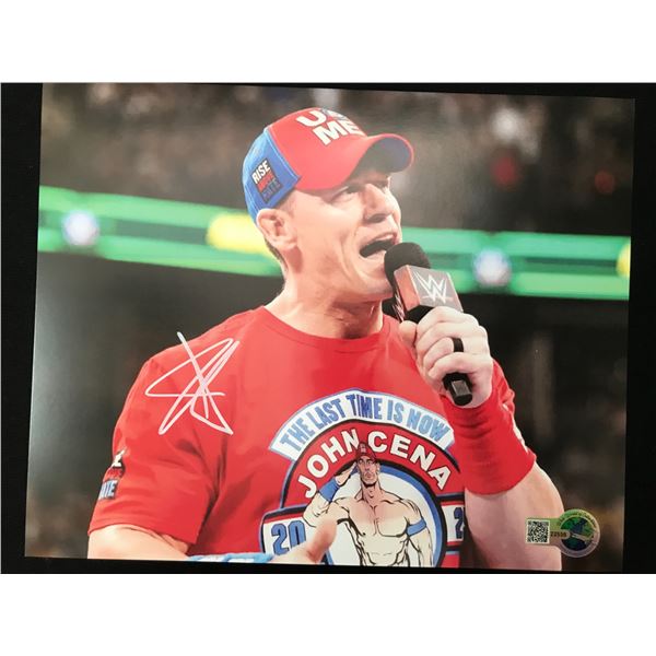 JOHN CENA SIGNED 8X10 - WWOC COA