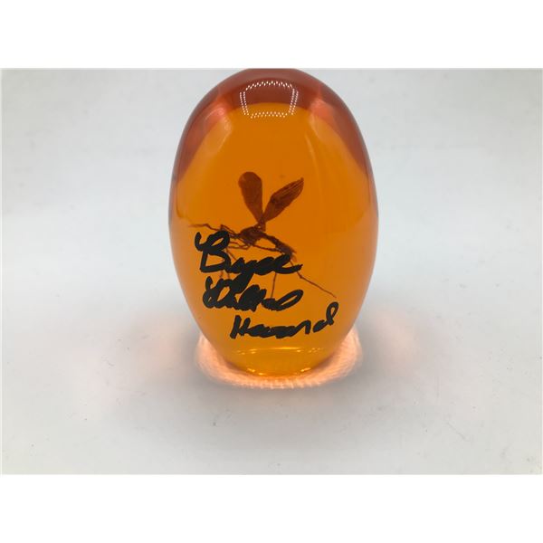 BRYCE DALLAS HOWARD SIGNED JURASSIC PARK AMBER EGG (WWOC COA)
