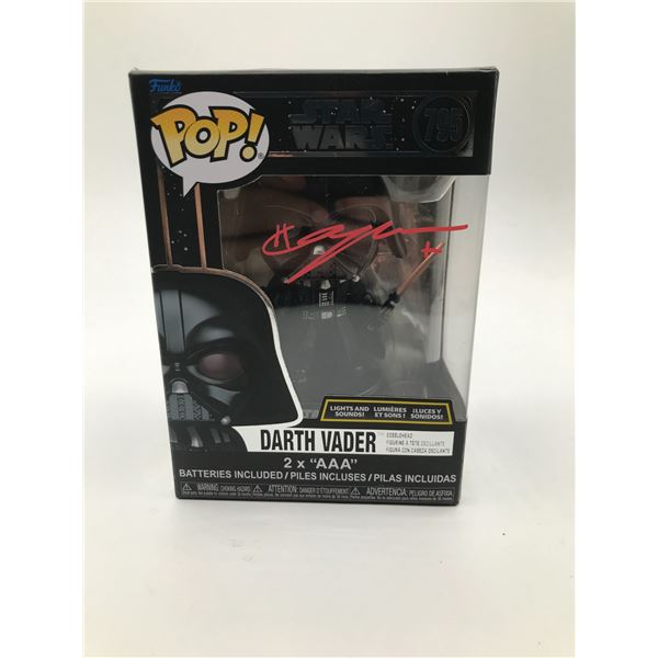 HAYDEN CHRISTIANSEN SIGNED DARTH VADOR FUNKO POP (WWOC COA)