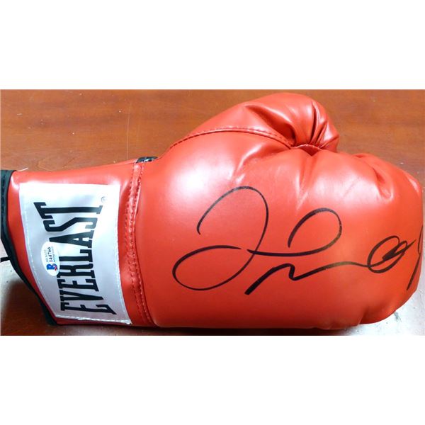 FLOYD MAYWEATHER JR SIGNED RED EVERLAST BOXING GLOVE - BECKETT COA