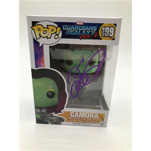 ZOE SALDANA SIGNED GAMORA FUNKO POP (AUTOGRAPH ADDICTS COA)