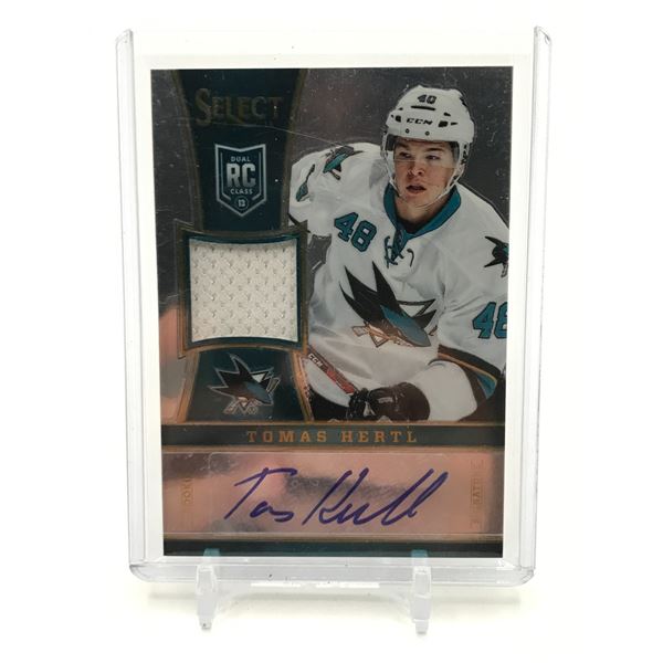 2013-14 PANINI TOMAS HERTL ROOKIE PATCH AUTO 172/199