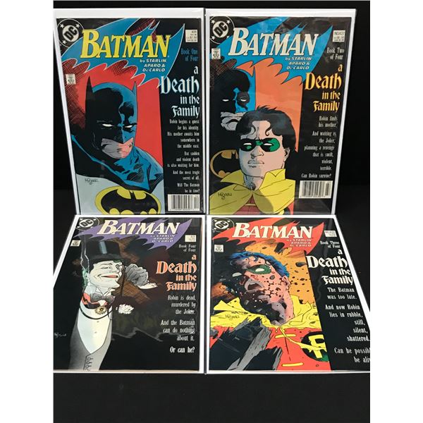 DC COMCIS BATMAN DEATH IN THE FAMILY 1-4 COMIC LOT