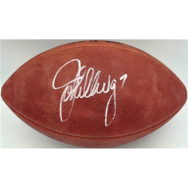 JOHN ELWAY SIGNED WILSON FOOTBALL (BECKETT COA)