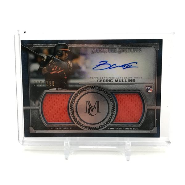 2020 TOPPS MUSEUM COLLECTION CEDRIC MULLINS ROOKIE PATCH AUTO 90/299
