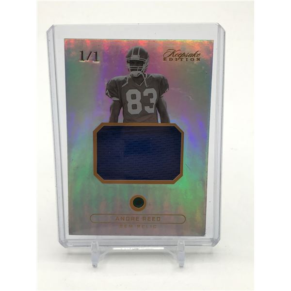 2024 LEAF KEEPSAKE EDITION 1/1 ANDRE REED EMERALD PATCH CARD