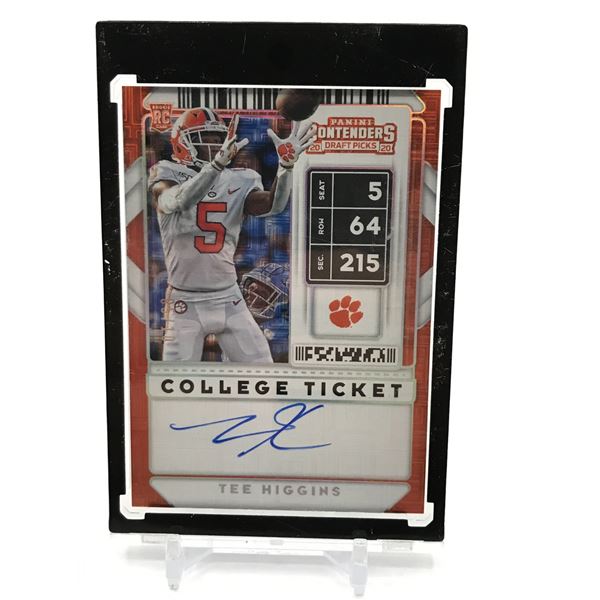 2020 PANINI CONTENDERS TEE HIGGINS ROOKIE AUTO