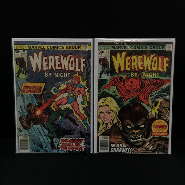 LOT OF 2 WEREWOLF BY NIGHT COMICS #40 - #41 - MARVEL COMICS