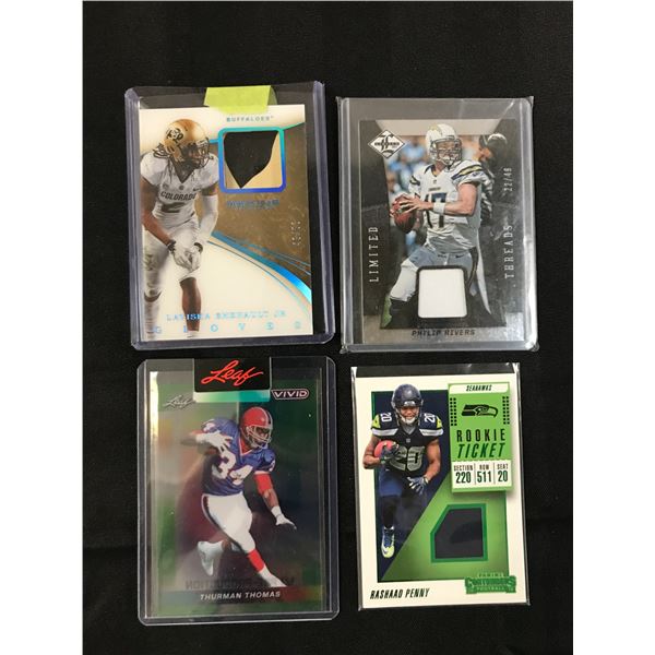 NFL FOOTBALL STAR PATCH TRADING CARD LOT