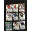 Image 1 : LOT OF 9 MLB BASEBALL AUTOGRAPH TRADING CARD LOT