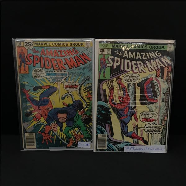 MARVEL COMICS THE AMAZING SPIDER-MAN NO.159 AND 160