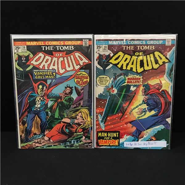 MARVEL COMICS TOMB OF DRACULA COMIC BOOK LOT