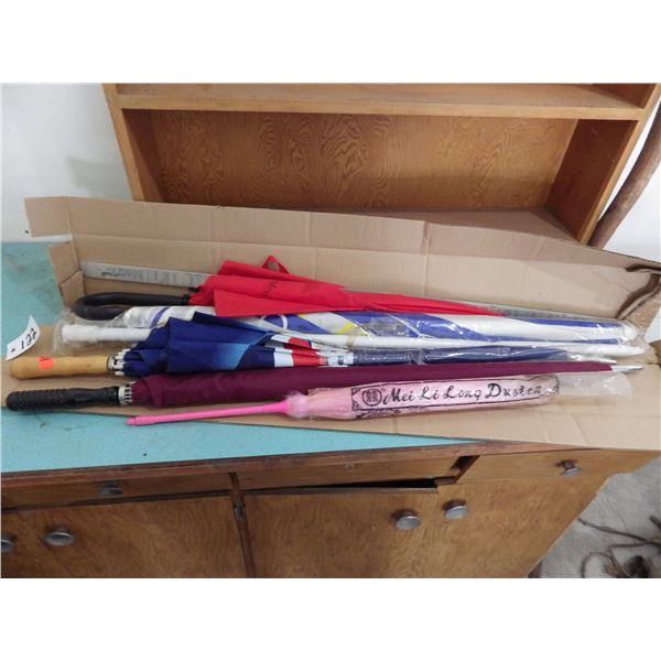umbrellas and metal rulers