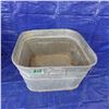 Image 1 : vintage square galvanized wash tub