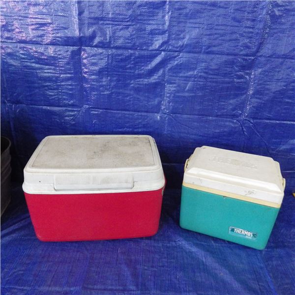 2 insulated coolers