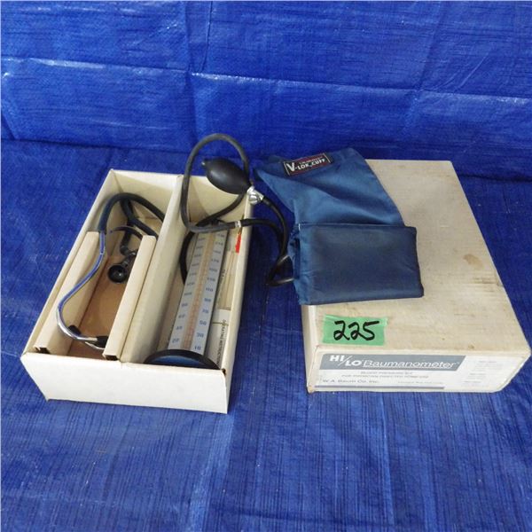 vintage hi/lo Baumanometer Blood pressure kit