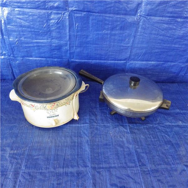 rival crock pot and electric frying pan