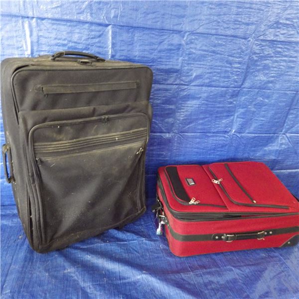 various suitcases