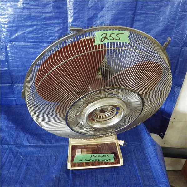 fan works but not oscillating