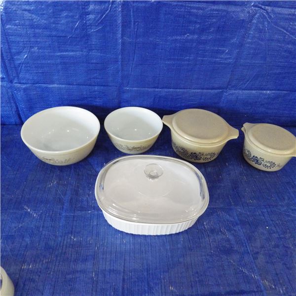 pyrex Baking dishes etc