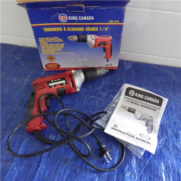 King Canada Quarter Inch Electric drywall screw gun