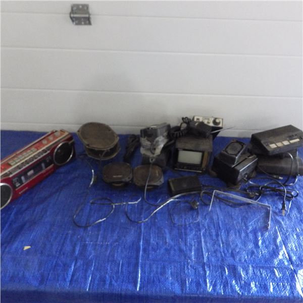 Various electronics , CB radio , AMFM radio , Telephone etcetera