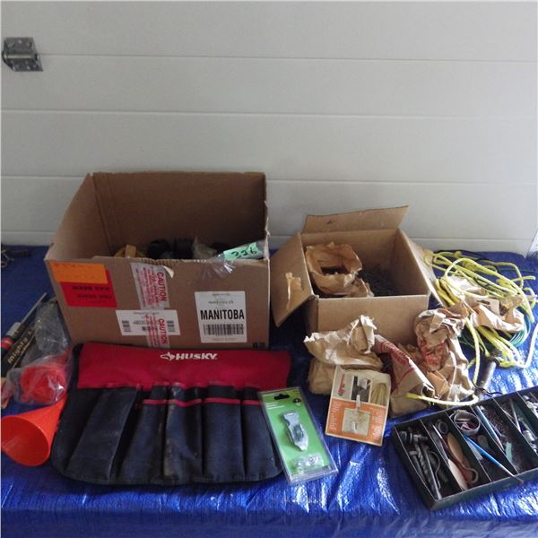 Lot of nails, rope , etc