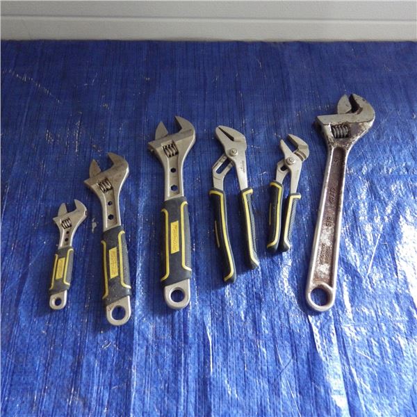 Crescent wrenches and channel lock pliers