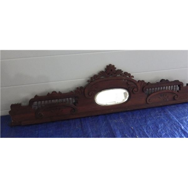 Vintage dresser Topper with small Oval mirror