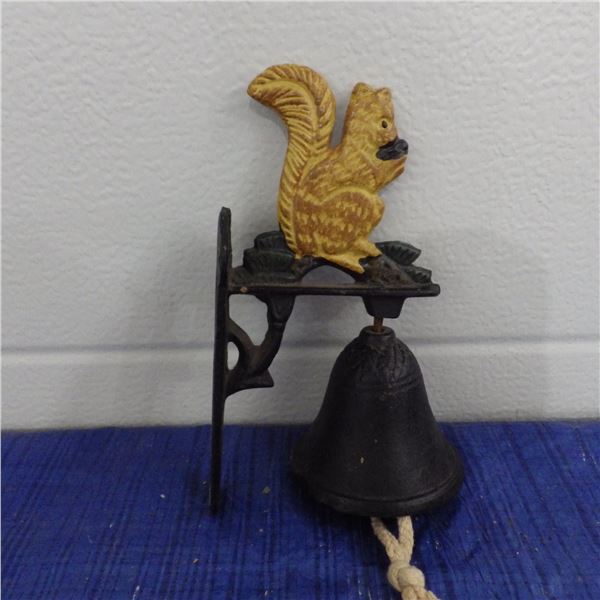 cast bell with squirel top