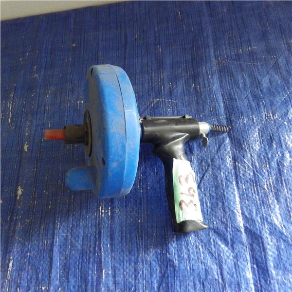 Hand operated plumbing snake
