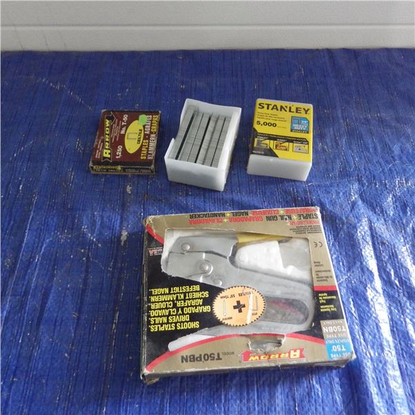 arrow T50 stapler and staples