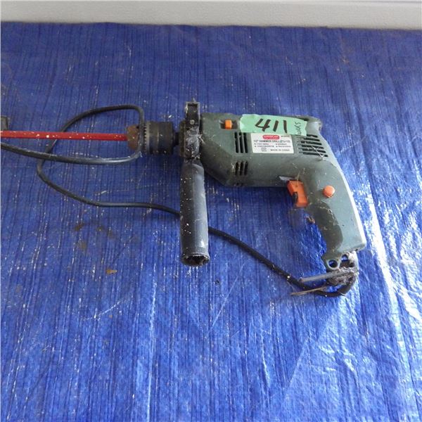 Half inch hammer drill with paint mixer