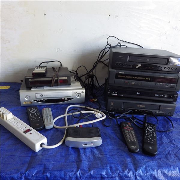 electronics including VHS player CD player etc