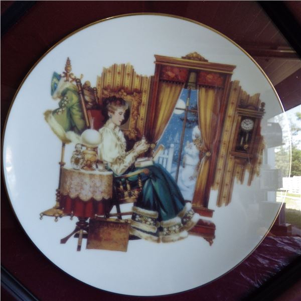 framed decrotave plate